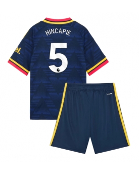 Billige Fotballdrakt Arsenal Piero Hincapie #5 Replika Bortedraktsett Barn 2026-27 Kortermet (med bukser)